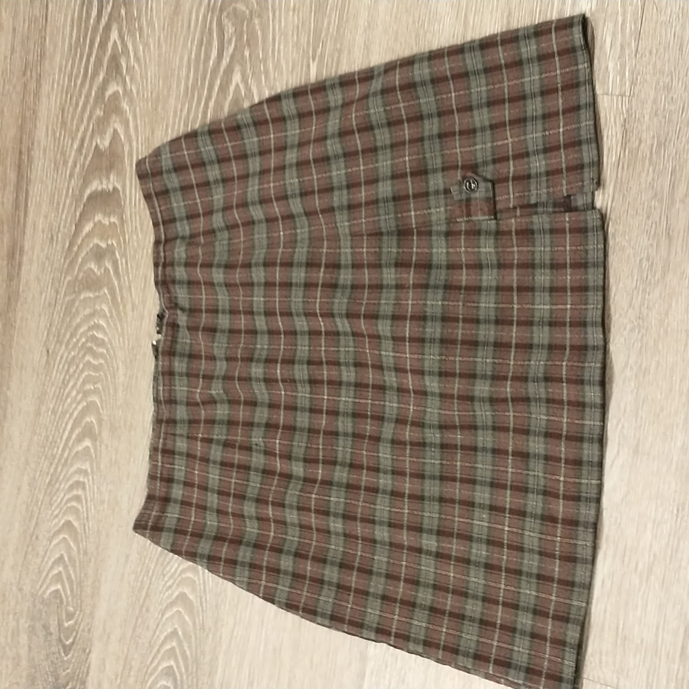 Plaid  mini skirt
